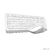 Клавиатура и мышь Wireless A4Tech FG1010 WHITE бело-серая,  USB [1147575]