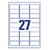 Этикетки Avery Zweckform L4784-20 / 196г / м2 / 20л. / белый ацетатный шелк самоклей. для лазерной печати