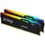 DDR 5 DIMM 32Gb PC44800,  5600Mhz,  Kingston FURY Beast Black RGB CL40  (Kit of 2)  (KF556C40BBAK2-32)  (retail)