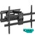 Кронштейн ONKRON /  42-120" макс 1000*600  наклон -13° / +9° поворот ±45° Макс нагрузка 100кг,  от стены 90-600мм черный