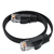 GCR Патч-корд PROF плоский прямой 3.0m,  UTP медь кат.6,  черный,  30 AWG,  ethernet high speed 10 Гбит / с,  RJ45,  T568B,  GCR-52870
