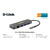 D-Link DUB-2334 / A1A Док-станция с разъемом USB Type-C,  3 портами USB 3.0,  1 портом USB Type-C / PD 3.0 и 1 портом Gigabit Ethernet