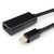 Cablexpert Переходник miniDisplayPort - DisplayPort,  20M / 20F,  длина 16см,  черный  (A-mDPM-DPF-001)