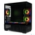 XASTRA Корпус Q500M 6ARGB-C10-UC Black mATX / Aquarium / Screewless /  6x120mm ARGB PWM FM fans / Argb+PWM HUB 10port /  Type-C /  Q500M-6FM12A-C10-UC