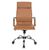 Бюрократ Ch-993 camel,  Кресло,  иск. кожа,  высокая спинка,  крестовина хром,  светло-коричневый