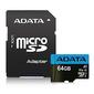 Карта памяти MICRO SDXC 64GB CLASS10 W / A AUSDX64GUICL10A1-RA1 ADATA