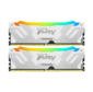 Оперативная память Kingston 32GB 7600MT / s DDR5 CL38 DIMM  (Kit of 2) FURY Renegade RGB White XMP