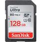 Флеш карта SD 128GB SanDisk SDXC Class 10 UHS-I Ultra 120MB / s