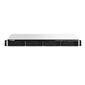 SMB QNAP TS-464eU-8G NAS 4 HDD trays,  rackmount 1U,  1 PSU. 4-core Intel Celeron N5105 / N5095 2.0-2.9 GHz,  8 GB RAM,  2x2.5GbE,  2xUSB 3.2 Gen 2  (10Gbps),  2xUSB 2.0,  1xHDMI,  2xM.2 PCIe Gen 3 x1 slots ,  W / o rail kit RAIL-B02