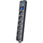Surge protector Pilot S Max  (5 euros + 1GP),  15A / 3.5kVA,  automatic,  7 m,  graphite
