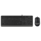 Клавиатура + мышь A4 FStyler F1010 клав:черный / серый мышь:черный / серый USB