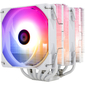 Кулер для процессора Thermalright Peerless Assassin 120 White ARGB,  высота 157 мм,  1550 об / мин,  26 дБА,  PWM,  белый,  ARBG подсветка