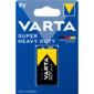 Батарейка Varta SUPERLIFE Крона 6F22 BL1 Heavy Duty 9V  (2022)  (1 / 10 / 50)