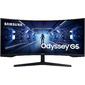 МОНИТОР 34" Samsung C34G55TWWI Black Сurved  (LED,  Wide,  3440x1440,  165Hz,  1ms,  178° / 178°,  250 cd / m,  2500:1,  +DP,  +НDMI,  )