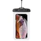 Чехол водонепроницаемый UGREEN LP186  (60959) Waterproof Phone Pouch для телефона.  Цвет: черный / прозрачный