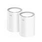 Cudy M3000 (2-Pack) 2, 5-гигабитная Mesh-система Wi-Fi 6 AX3000,  2, 4 / 5 ГГц,  до 2976 Мбит / с,  LAN 1x1 Гбит / с,  WAN 1x2, 5 Гбит / с,  Cudy Mesh,  MU-MIMO,  белый,  5 внутренних антенн  (модулей - 2 шт)