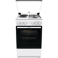 Комбинированная Gorenje GK5A11WG белый / черный  (стеклянная крышка) реш.сталь