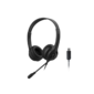 Наушники с микрофоном A4Tech HU-8 черный 2м накладные USB оголовье