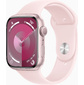 Смарт-часы Apple Watch Series 9 A2980 45мм OLED корп.розовый Sport Band рем.светло-розовый разм.брасл.:140-190мм  (MR9G3LL / A)