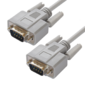 Greenconnect Кабель 3.0m 0-модемный COM RS-232 линковочный,  DB9 / DB9  9M / 9M,  серый,  30 AWG,  GCR-DB902-3m