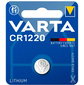 Батарейка Varta ELECTRONICS CR1220 BL1 Lithium 3V  (6220)  (1 / 10 / 100)