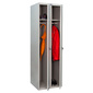 Шкаф для одежды Практик LS 21  (S23099521102) 1830x575x500мм 2секц. металл серый / серый