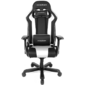 Компьютерное кресло DXRacer King up to 150kg / 190cm,  multiblock,  4D armrest,  leatherette,  recline 170,  3' wheels,  black white