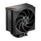 PCCooler RZ500 BK  (250W,  4-pin PWM,  155mm,  Al / Cu,  5x6mm,  1x120mm,  86.73CFM,  32dBA,  2200RPM,  S: 1851,  1700,  1200,  115X,  AM5,  AM4,  black)