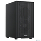 XASTRA Корпус A307M 2BK SI Black mATX / Mesh / Metal left panel  /  2x120mm PWM FC black fans /  A307M-2FC12BK-SI