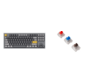 Клавиатура проводная,  Q3-N2, RGB подсветка, синий свитч, 87 кнопок,  цвет серый