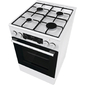 Плита Комбинированная Gorenje GK5C60WJ белый  (стеклянная крышка) реш.сталь