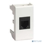 Dkc 45068 Ком.роз. RJ45 кат.6 экран.,  8P8C,  Viva,  белая,  1мод