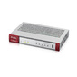 Межсетевой экран Zyxel USG FLEX 100HP с подпиской Gold на 1 год  (AS,  AV,  CF,  IDP / DPI,  Sandboxing,  SecuReporter),  1xRJ-45: 1G PoE+  (LAN / WAN),  7xRJ-45: 1G  (LAN / WAN),  1xUSB3.0 **