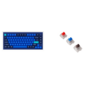 Клавиатура проводная,  Q1-O1, RGB подсветка, красный свитч, 84  кнопоки,  цвет синий