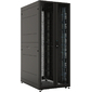 Шкаф серверный ПРОФ напольный 42U  (800  1200) двери двойные перф. 2 шт.,  черный,  в сборе
