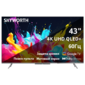 43",  Ultra HD,  QLED,  300Nit,  Google TV,  DVB-T2 / C / S2,  2.0 ch Sound 10W*2 Dolby Atmos,  120Hz,  3 HDMI,  2 USB,  Digital Audio Output,  LAN,  Composite output,  CI,  Выход для наушников,  2 Pole,  2025