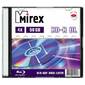 Диск BD-R Mirex 50 Gb,  4x,  Slim Case  (1),  DL  (1 / 50)