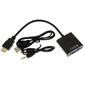 Переходник GoPower HDMI  (m)-VGA  (f) с питанием черный  (1 / 200)