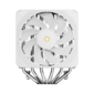 Кулер для процессора Ocypus Delta A62 EX WH Digital,  2x120mm ARGB FAN,  Top Display Panel,  6 HEAT PIPES,  4-PIN PWM,  600-1800 RPM,  31DBA,  HYDRO BEARING,  LGA115X / 1200 / 1700 / 18XX,  AM4 / AM5