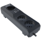 Surge protector Pilot 3G 3xGP euro outlets,  10А / 2.2кВа,  2xUSB,  10m,  black