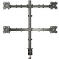 ONKRON D421E BLACK Кронштейн для 4-х мониторов 10-32" макс. 100*100,  струбцина,  наклон -85?+90? поворот 360?,  вылет от основания 0-385мм,  вертикальное перемещение 200-660мм,  макс. нагрузка 10кг