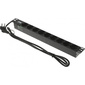 PDU 9 розеток DIN49440  (нем. cтанд.) 1U,  шнур 2м вилка DIN49441  (нем. станд.),  алюминиевый профиль,  черный