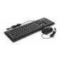 Гарнизон Комплект клавиатура + мышь GKS-126 {проводной,  черный,  1, 5 м,  104 кл,  2 кл + колесо-кнопка,  100DPI}
