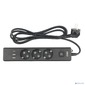 PowerCube Бытовой удлинитель  (PC-6B-2M) 3р с / з вык., 3USB,  3500 Вт,  16А,  1.9 м,  3*1, 0  (черный) {22310}