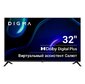 Телевизор LED Digma 32" DM-LED32SBB36 Салют ТВ Frameless Metal черный / черный FULL HD 60Hz DVB-T DVB-T2 DVB-C DVB-S DVB-S2 USB WiFi Smart TV