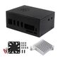 Корпус Orange pi 5 plus metal case + heatsink +fan,  Type 1