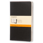 Блокнот Moleskine CAHIER JOURNAL QP316 Large 130х210мм обложка картон 80стр. линейка черный  (3шт)