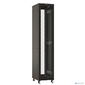 Шкаф серверный Hyperline  (TTBR-4261-DD-RAL9004) напольный 42U 600x1000мм пер.дв.перфор. задн.дв.перфор. 2 бок.пан. направл.под закл.гайки 800кг черный 910мм 2055мм IP20 сталь