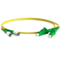 Hyperline FC-D2-9-FC / AR-LC / AR-H-2M-LSZH-YL  (FC-9-FC-LC-APC-2M) Патч-корд волоконно-оптический  (шнур) SM 9 / 125  (OS2),  FC / APC-LC / APC,  duplex,  LSZH,  2 м