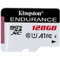 Флеш карта microSD 128GB Kingston microSDНC Class 10 A1 UHS-I Endurance 95R / 45W  Card Only